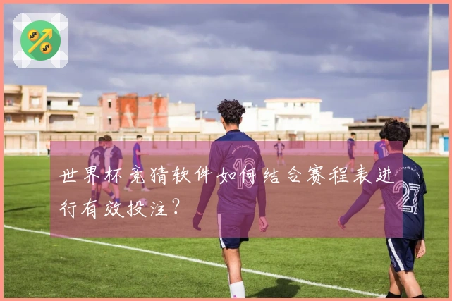 世界杯竞猜软件如何结合赛程表进行有效投注？