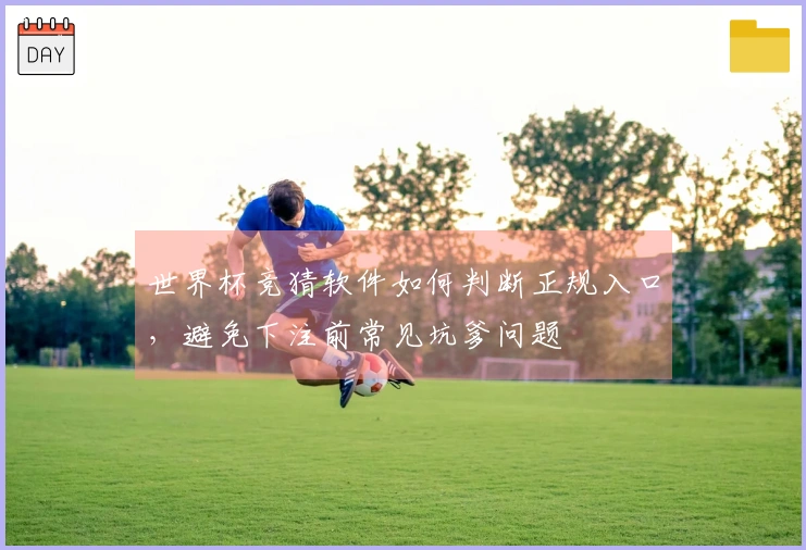 世界杯竞猜软件如何判断正规入口，避免下注前常见坑爹问题