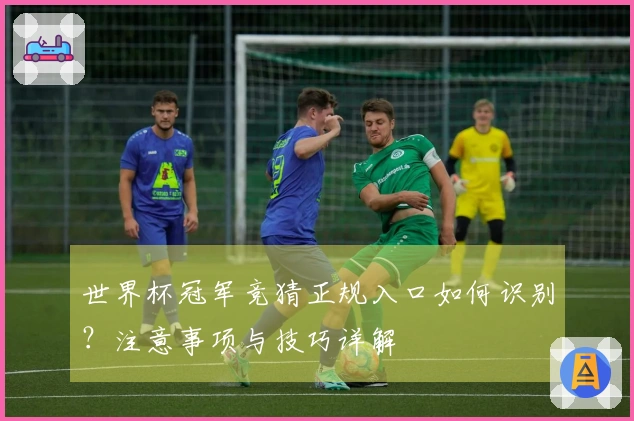 世界杯冠军竞猜正规入口如何识别？注意事项与技巧详解