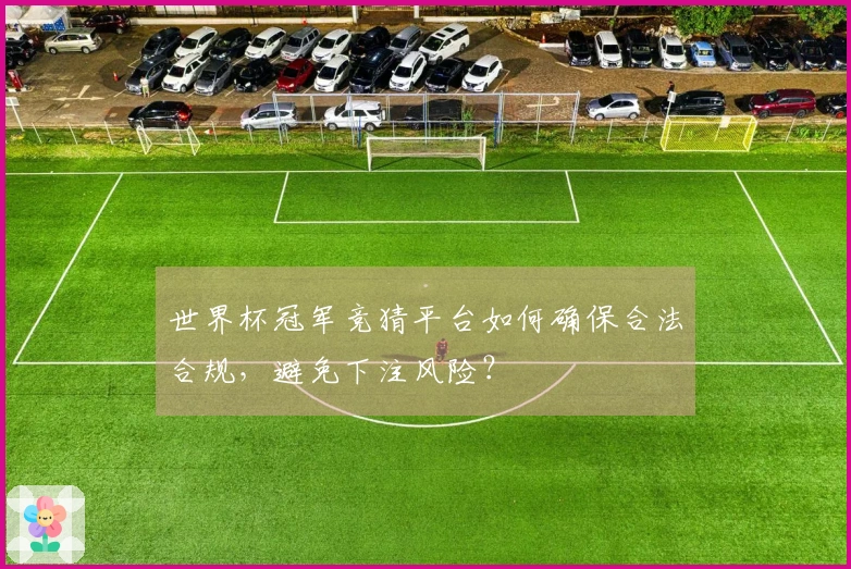 世界杯冠军竞猜平台如何确保合法合规,避免下注风险?
